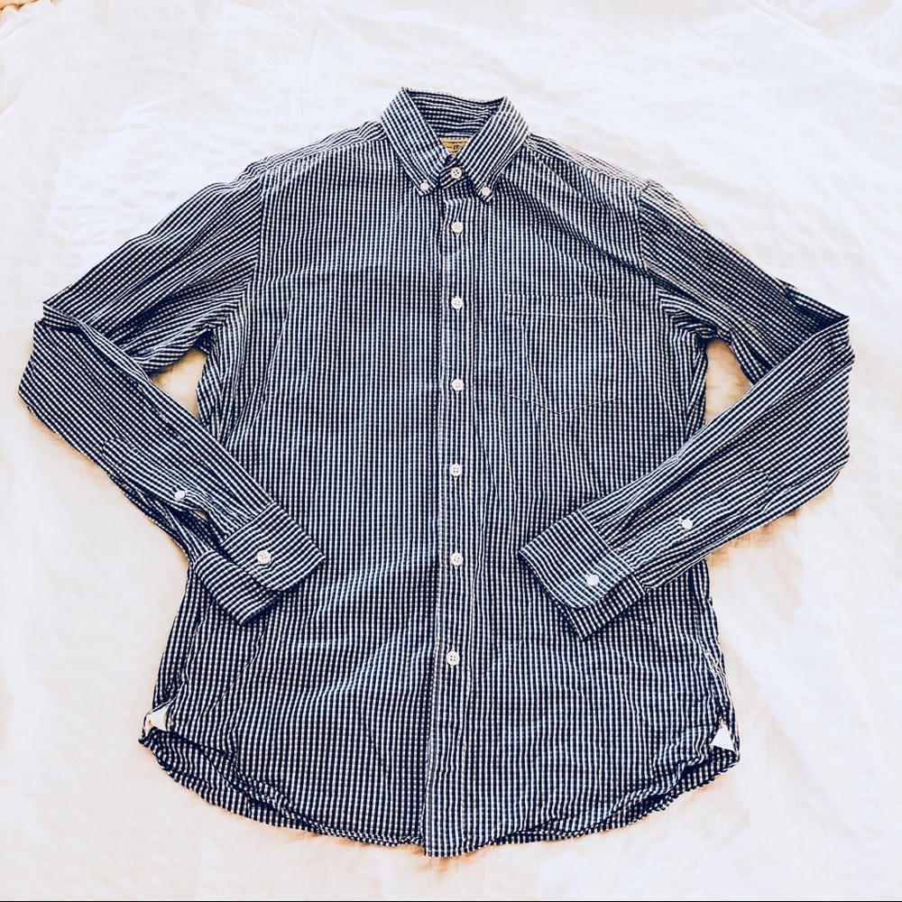 J.crew men’s checkered blue shirt
